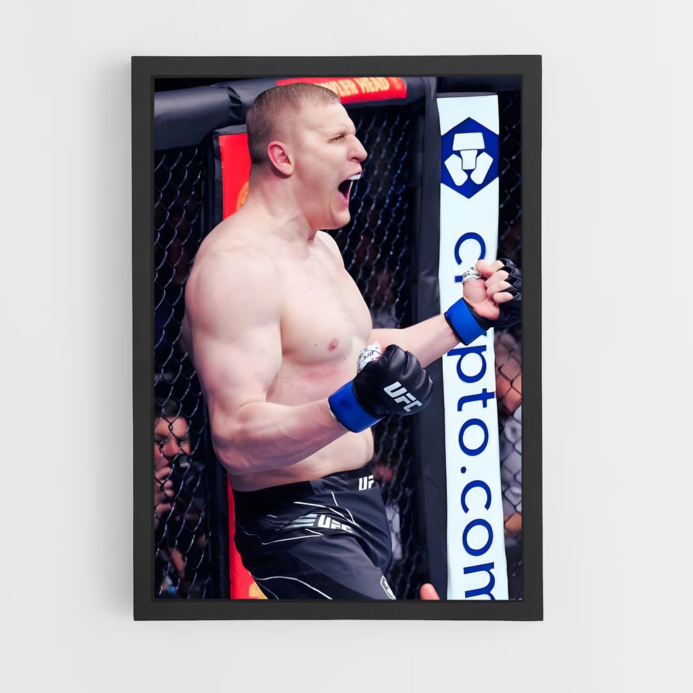 Poster Champion de la Joie – affiche MMA (vue 2)